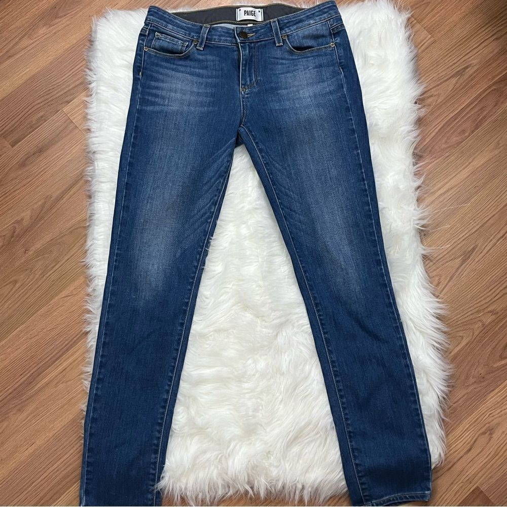 Paige Skyline Skinny Jeans Light/ Medium Wash 29
